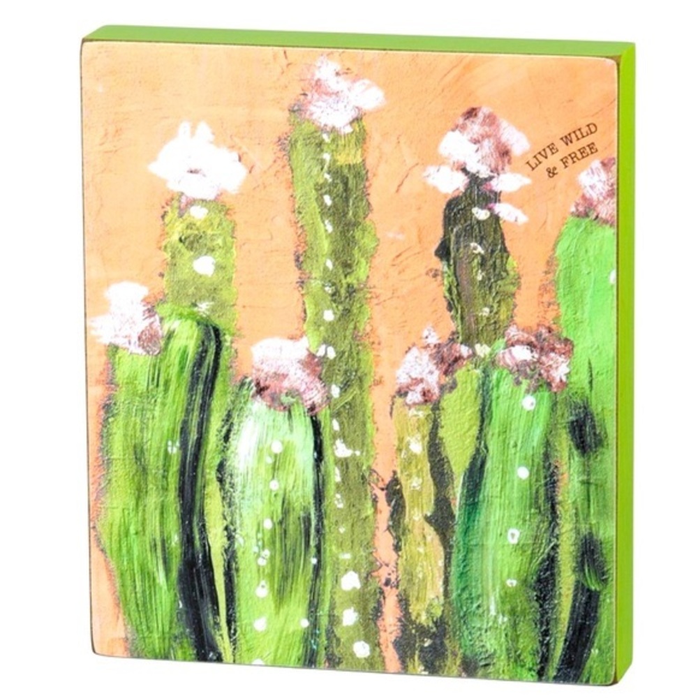 IMPRESSIONISTIC ART Wooden Block Sign Shelf Wall Decor Primitives by Kathy Gifts